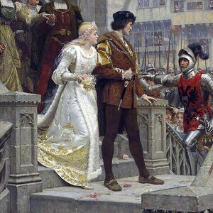 A CALL TO ARMS Art Print: 8"by10" Reproduction Medieval Castle Renaissance Style